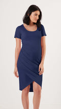 Stowaway Collection Becca Maternity Dress in Navy Front View
