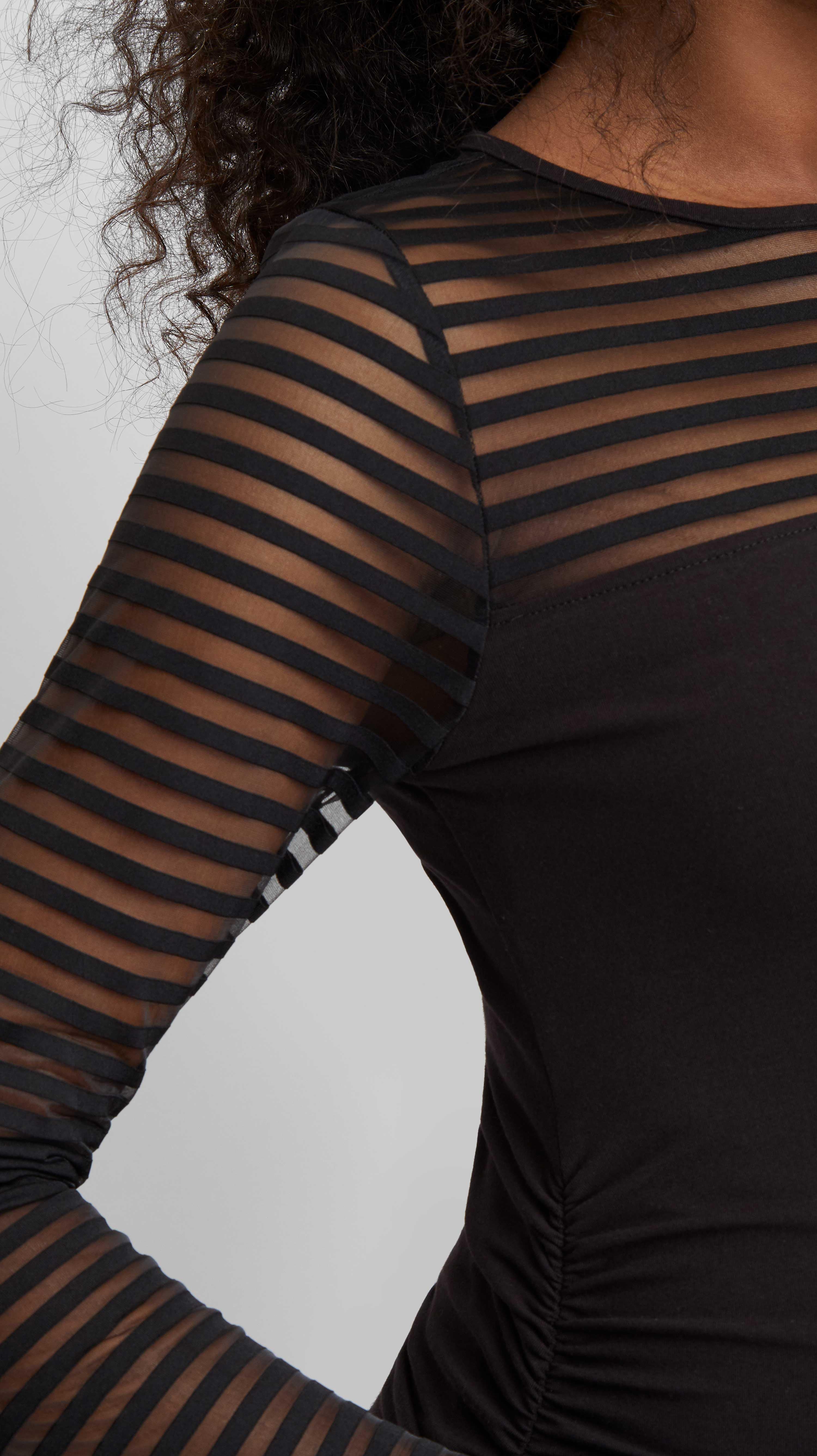 Shadow Stripe Maternity Top