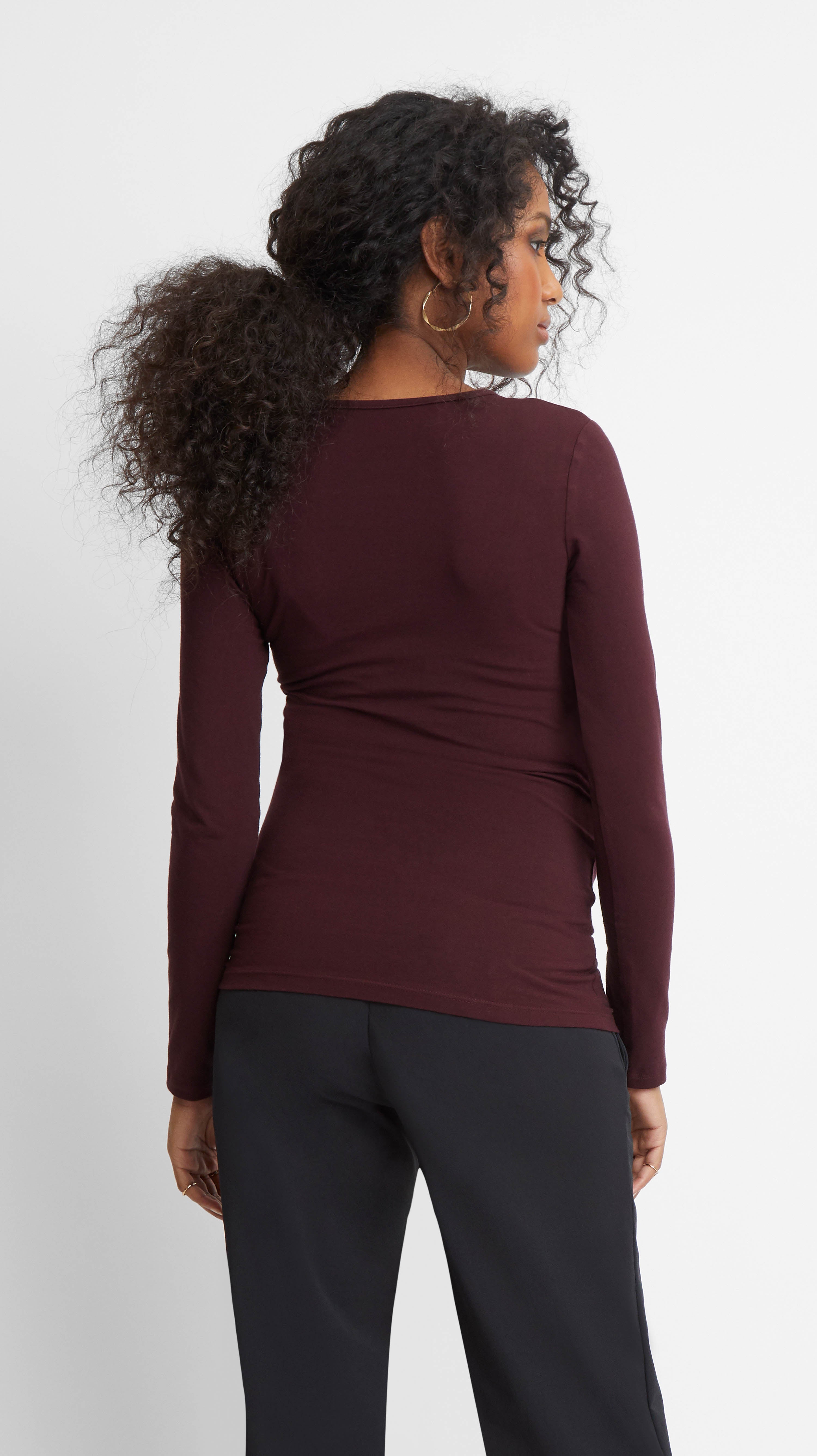 Ruched Side Seam Maternity Top