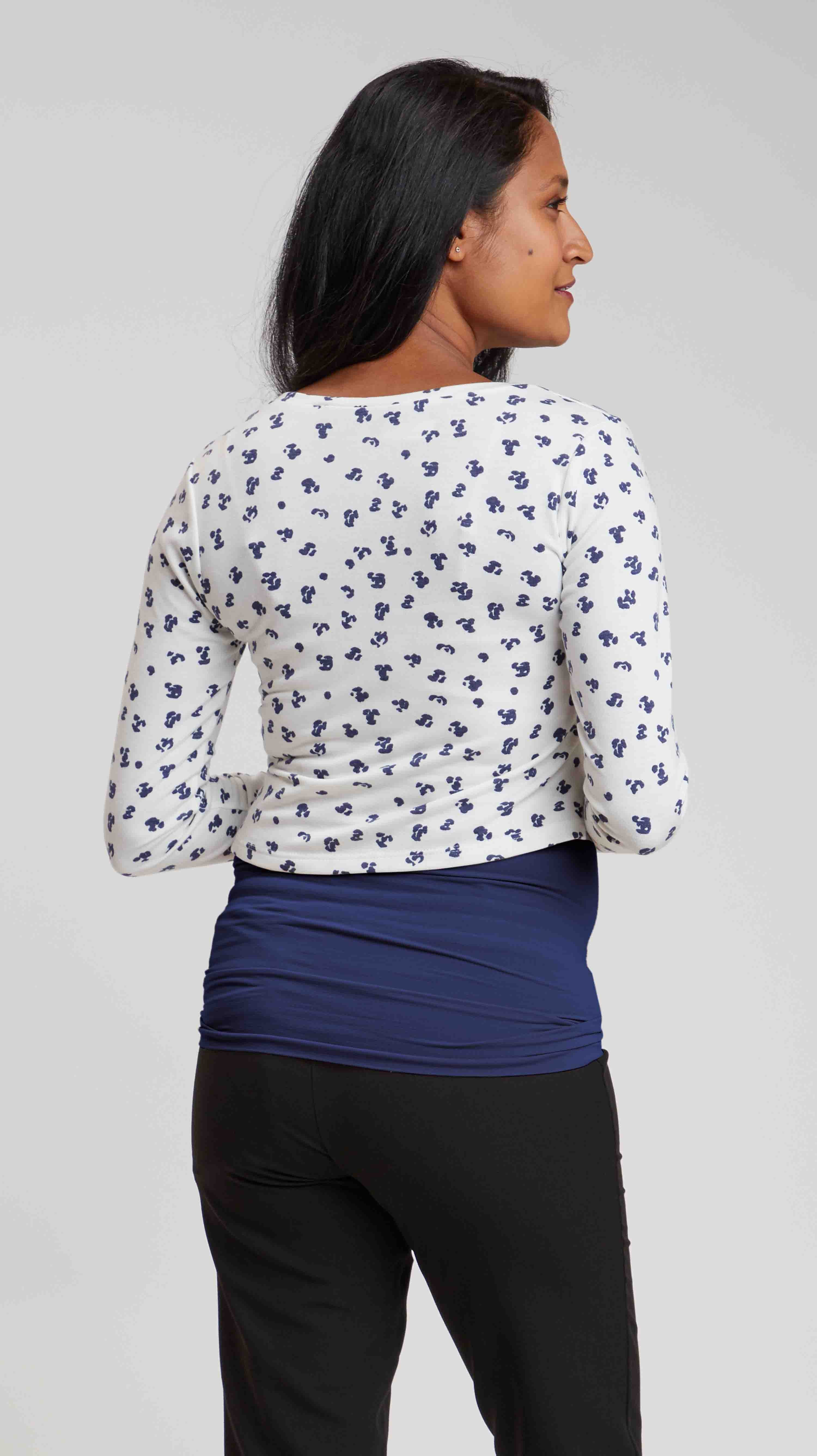 Cropped Maternity Top & Nursing Cover