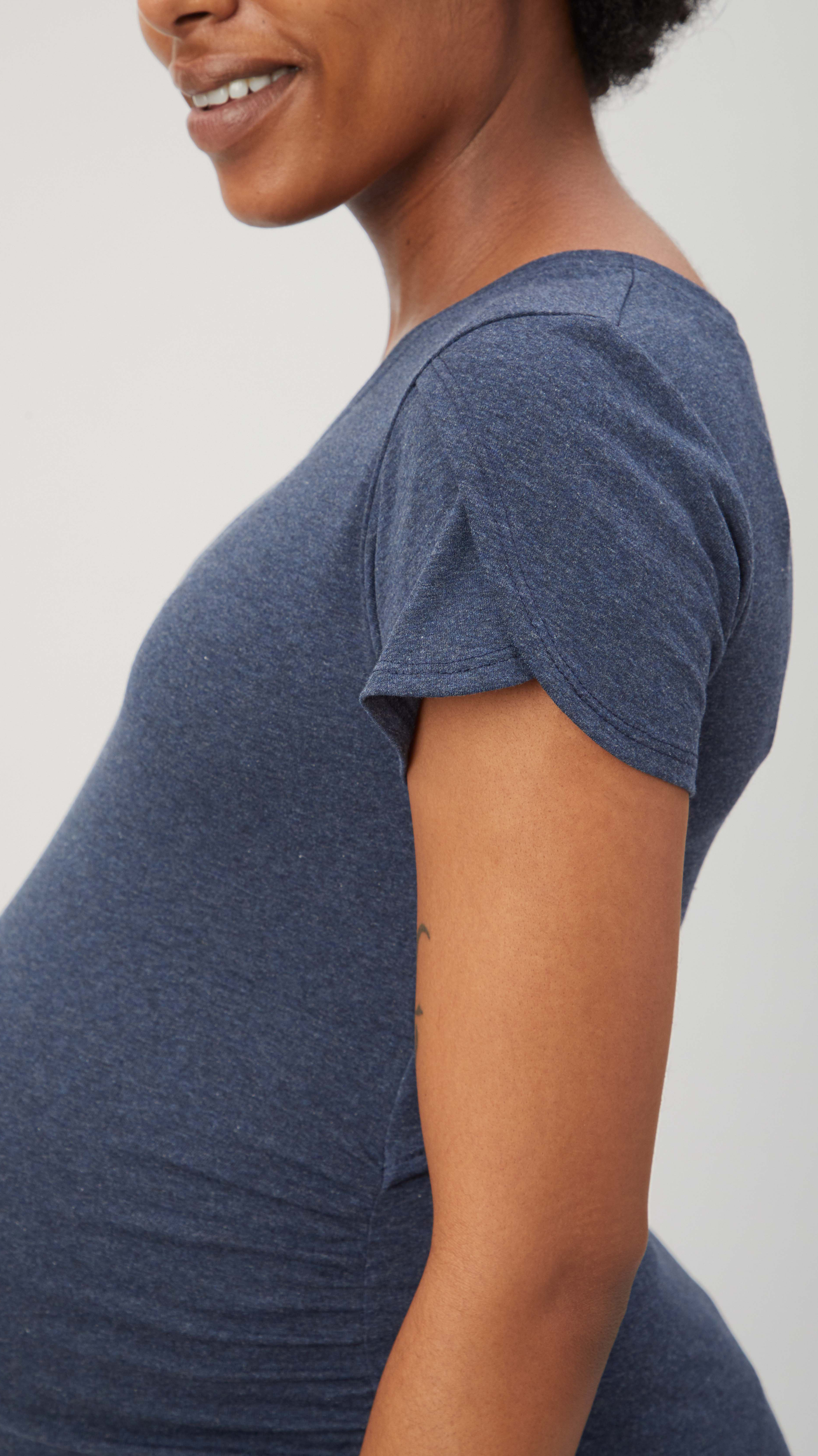 Split Back Maternity Top