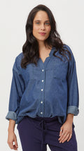 Chambray Maternity Shirt