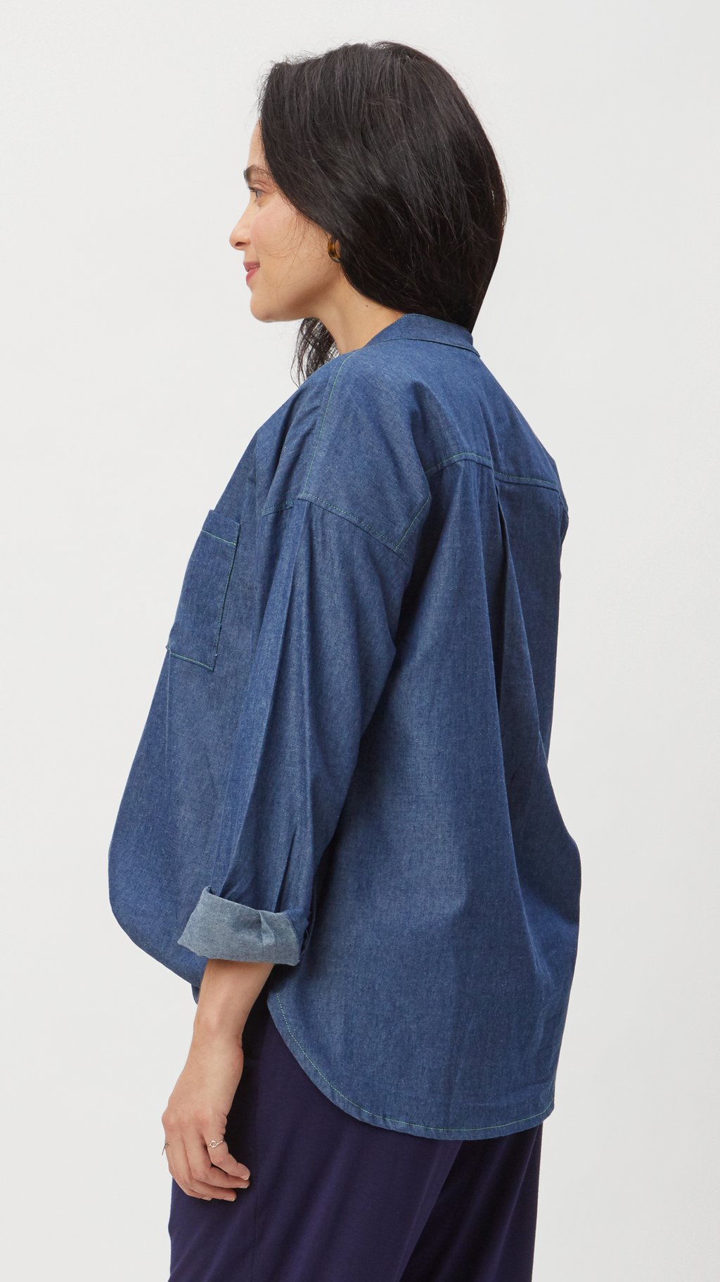 Chambray Maternity Shirt