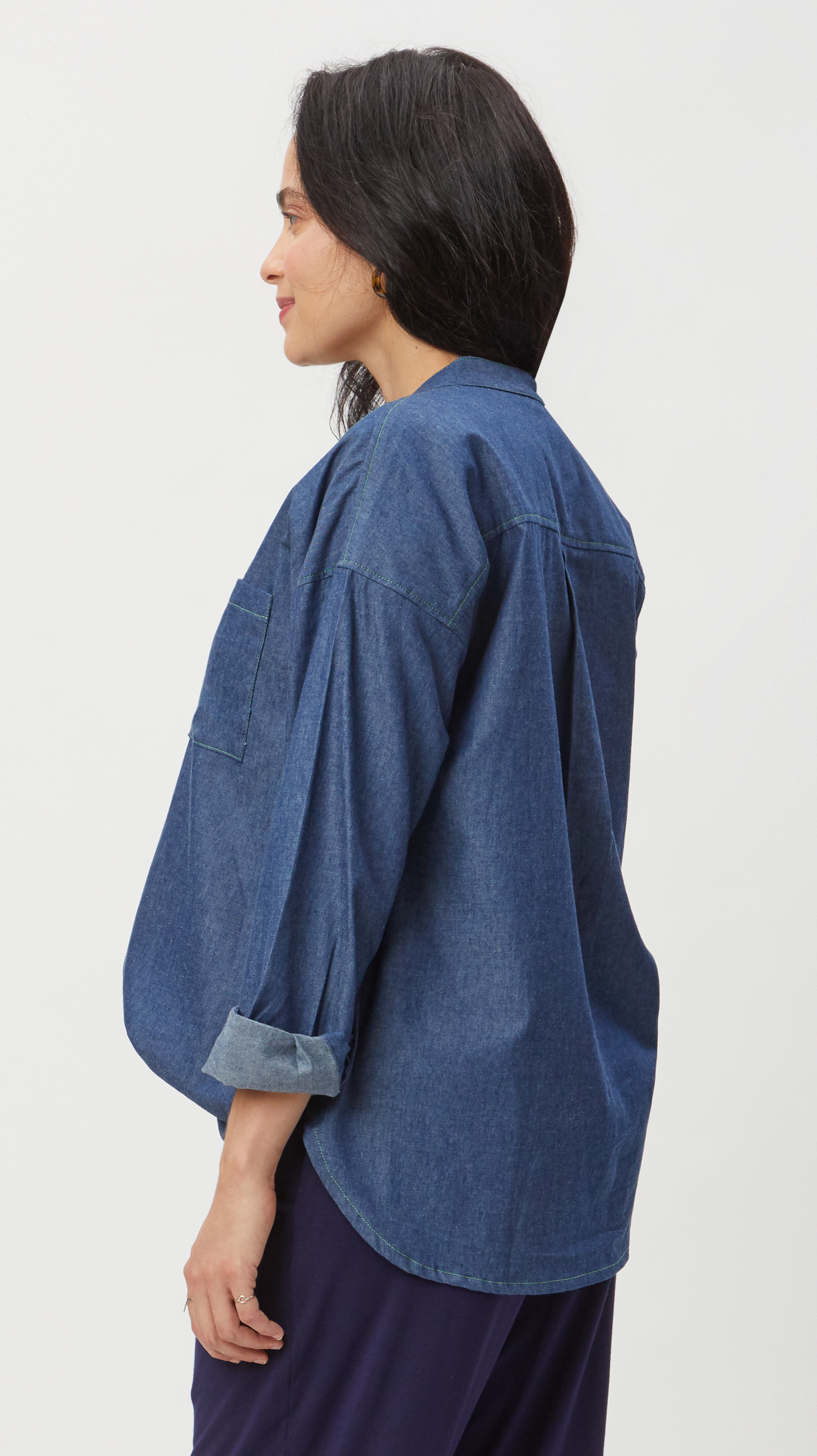 Chambray Maternity Shirt