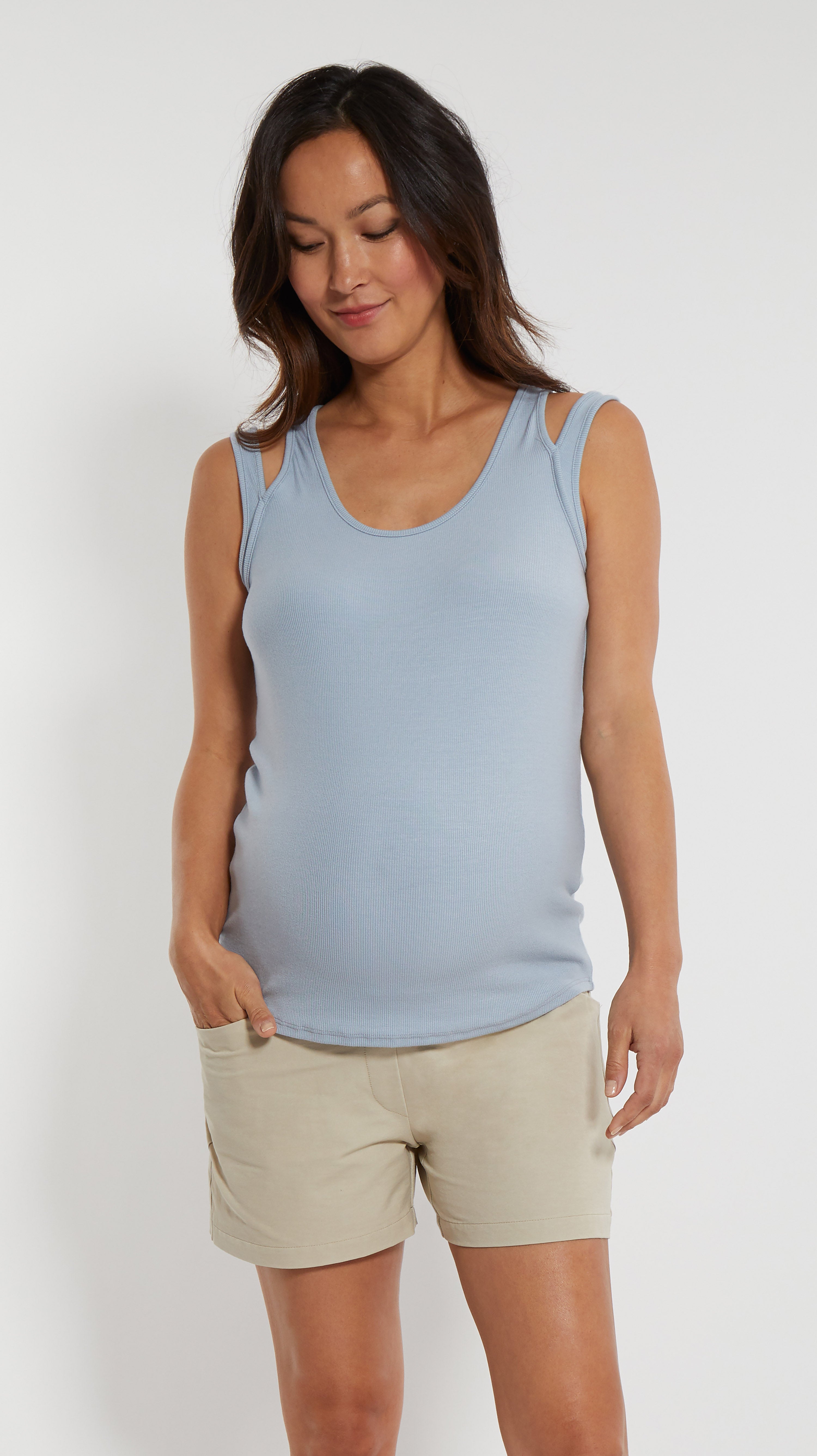 Double Strap Maternity Tank